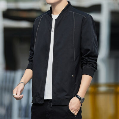 Áo khoác nam cổ đứng mùa xuân mới 2023 thường phù hợp với mọi trận đấu mùa xuân và mùa thu quần áo mùa thu cao cấp áo khoác nam thời trang