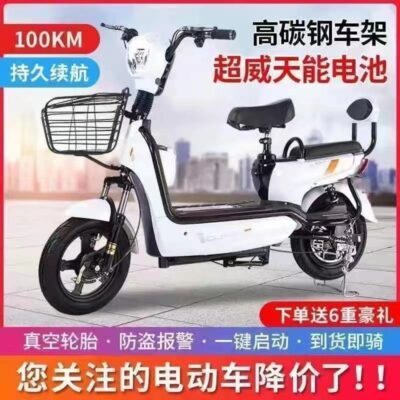 Xe điện nhỏ khỉ vàng chạy đường dài vua xe điện tuổi thọ pin dài dành cho nam giới trưởng thành và phụ nữ pin xe bán hàng trực tiếp một mảnh bán buôn