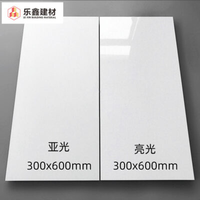 Gạch phật sơn 300x600 gạch ốp tường nội thất màu trắng tinh khiết nhà bếp gạch phòng tắm sáng mờ gạch lát sàn gạch kỹ thuật