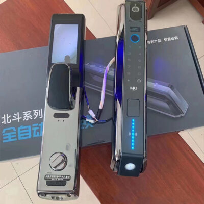Khóa cửa chống trộm tại chỗ khóa thông minh mã khóa nhận dạng khuôn mặt 3D khóa vân tay mắt mèo trực quan khóa mã bán buôn
