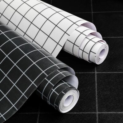 Giấy Dán Tường Tự Dán Tối Giản Ins Lưới Dán Tường Phòng Ngủ Phòng Ngủ Ký Túc Xá Giấy Dán Tường Đồ Nội Thất Đổi Mới Máy Tính Để Bàn Dán
