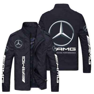 Áo khoác phi công logo xe mô tô áo khoác thể thao mùa xuân và mùa thu mỏng phần nam cổ đứng dây kéo áo khoác cardigan đồng phục bóng chày