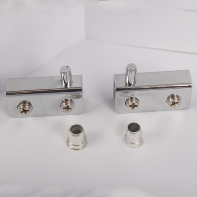 Bản lề trên và dưới của cửa kính có thể kẹp bản lề cửa tủ mạ crom 8mm Bản lề cửa kính