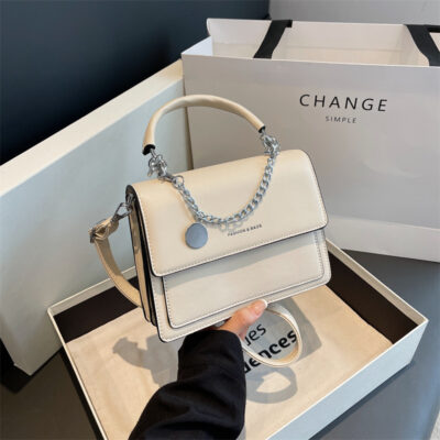 Túi mới thương mại nước ngoài bán buôn túi nữ thời trang 2023 xu hướng túi đeo vai chuỗi kết cấu đơn giản Túi Messenger