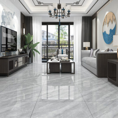 Bán buôn gạch lát nền Phật Sơn Quảng Đông 800x800 xám toàn thân gạch lát nền nhà hàng bằng đá cẩm thạch 600x600