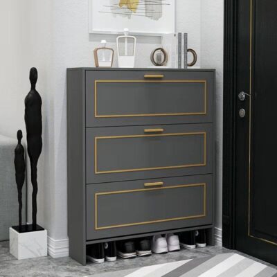 Xô lật tủ giày siêu mỏng 17cm cửa nhà  Đẹp sang trọng đơn giản tủ giày căn hộ nhỏ giải phóng mặt bằng đặc biệt