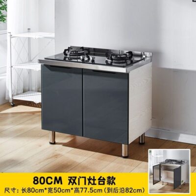 Đơn giản tủ inox hộ gia đình tủ bếp tủ bếp chậu rửa tủ cho thuê phòng lắp ráp tủ kinh tế