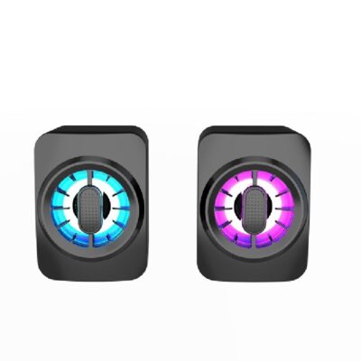 Loa máy tính để bàn dạ quang A1 2.0 Máy tính để bàn đa phương tiện USB Active Laptop RGB Loa nhỏ