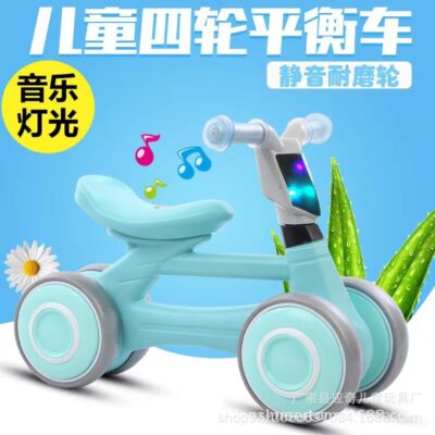 Xe thăng bằng trẻ em 1-3 tuổi xe trượt không bàn đạp xe trượt trẻ em bốn bánh chống lật