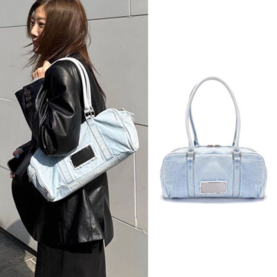 Túi denim đeo vai nữ sức chứa lớn 2023 mới hợp thời trang sức chứa lớn phiên bản Hàn Quốc túi tote sát nách cao cấp phù hợp mọi đối tượng