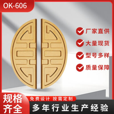 Nhà máy gia công tay nắm cửa bằng vàng chạm khắc phần cứng Okai Sản xuất tay nắm cửa hình bán nguyệt Khách sạn biệt thự