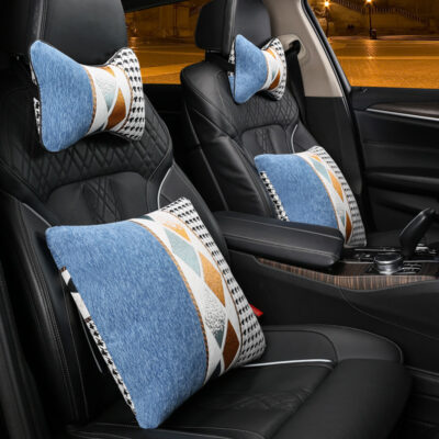 Gối tựa đầu ô tô cổ gối gối ô tô gối tựa đầu ô tô gối kê cổ ghế ô tô trang trí eo houndstooth