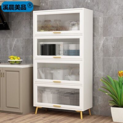 Tủ sắt rèn hiện đại nhỏ gọn nhà bếp tủ để đồ tủ treo tường phòng khách tủ chè tủ rượu thay đồ
