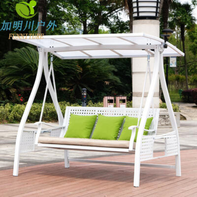 Xích đu ngoài trời sân thượng sân vườn ghế xích đu ghế bập bênh bằng sắt rèn giỏ treo sân vườn nhà ghế ngoài trời ban công ghế treo