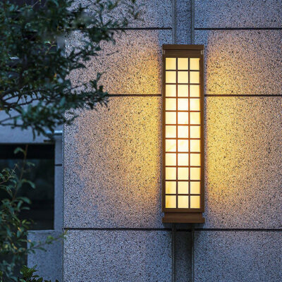 Đèn tường bằng đá cẩm thạch đèn ngoài trời đèn ban công sang trọng đèn tường Zen phong cách Trung Quốc mới đèn tường cổng nhà đèn tường bên ngoài đèn sân vườn chống thấm nước