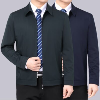 Xuân thu áo khoác nam trung niên quan chức chính phủ lãnh đạo nam cán bộ công chức ủy viên thường vụ áo khoác áo khoác nam
