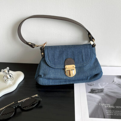 Túi đeo vai denim thời trang đa năng dành cho nữ 2023 phiên bản Hàn Quốc mới túi sát nách 0283