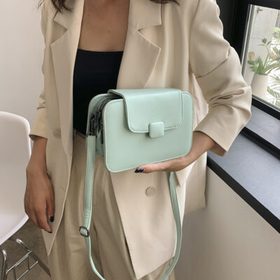 Kết cấu cao cấp túi nhỏ thời trang nữ túi điện thoại di động đa năng túi nhỏ đeo vai túi vuông nhỏ Túi Messenger