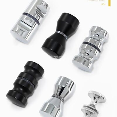 Kính phòng tắm tay nắm cửa phòng tắm tay nắm cửa phụ kiện inox cửa trượt cường lực 1 lỗ tắm màn hình cửa trượt nhỏ