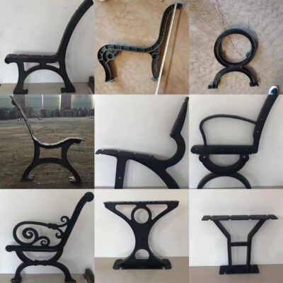 Ghế công viên Sắt dễ uốn Ghế công viên Chân gang Ghế công viên Chân Ghế công viên ngoài trời Phụ kiện ghế tựa lưng ngoài trời