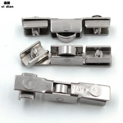 Một số lượng lớn cửa và cửa sổ bằng thép không gỉ chịu lực tại chỗ Bánh xe bằng đồng Bánh xe H Bánh xe kính 10 mm ròng rọc tủ phụ kiện phần cứng