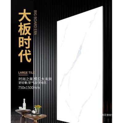 Nhà máy Phật Sơn giá bán trực tiếp 750x1500 phiến lớn toàn thân bằng đá cẩm thạch màu xám phòng khách chống trượt gạch lát sàn sang trọng nhẹ