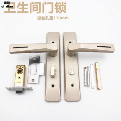 Khóa cửa phòng tắm chia nhà vệ sinh nhà vệ sinh cửa nhà bếp nhà vệ sinh khóa phòng tắm đầu khóa lưỡi đơn Khóa cửa bán hàng trực tiếp bán buôn