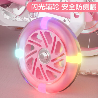 Xe Đạp Trẻ Em Có Bánh Tập Đi Bé Gái 3-4-5-6-7-9 Bé Gái 14/12/16/18/20 Inch Công Chúa