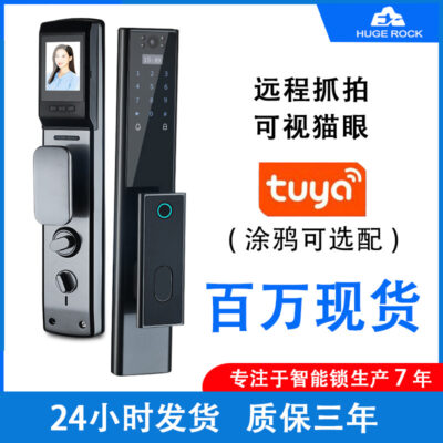 Hoàn toàn tự động graffiti zigbee khóa thông minh từ xa có thể nhìn thấy khóa vân tay khóa điện tử chống trộm cửa gỗ mật khẩu khóa bán buôn