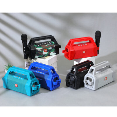 Mới TG538 Loa Bluetooth Ngoài Trời TWS Di Động Thẻ Loa Siêu Trầm Micro Không Dây K Bài Hát Vuông Vũ