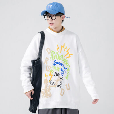 Áo Len Nam Mùa Đông 2021 Mới Len Dệt Kim Sang Trọng Làm Dày Thanh Niên Thu Đông Học Sinh Trung Học Quần Áo Ấm Áp