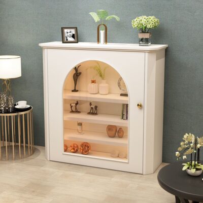 phong cách tủ búp phê tủ rượu phòng khách nhà tấm đá kiểu Pháp trang trí lò sưởi tủ để đồ thay đồ dựa vào tường