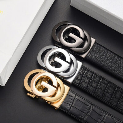 Thắt lưng nam da bò nguyên chất trẻ trung hợp thời trang thắt lưng khóa tự động phiên bản Hàn Quốc trẻ trung chính hãng thắt lưng phù hợp với tất cả các trận đấu