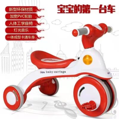 Bàn Đạp Bong Bóng Xe Đạp Xe Ba Bánh Trẻ Em 1-3-6 Tuổi Xe Đẩy Trẻ Em Bàn Đạp Ngoài Trời Xe Đẩy Nóng