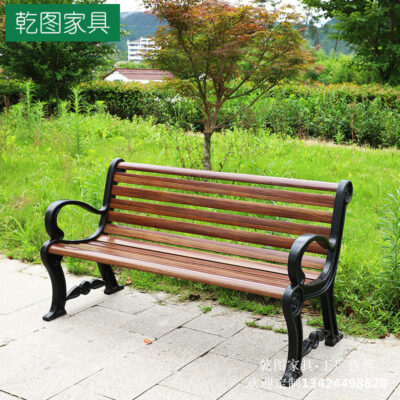 Ghế công viên sợi thủy tinh ngoài trời sợi carbon ghế gỗ chống ăn mòn sân cảnh ghế đẩu công cộng ngoài trời băng ghế dự bị đã hoàn thành