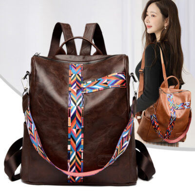 Túi đeo vai mới thời trang nữ túi xách đơn giản sức chứa lớn túi nữ hợp thời trang phong cách Âu Mỹ túi đeo vai phong cách retro