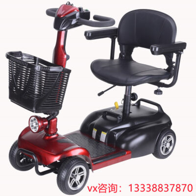 Xe điện dành cho người khuyết tật bốn bánh phanh điện từ Chứng nhận CE xe chạy pin lithium