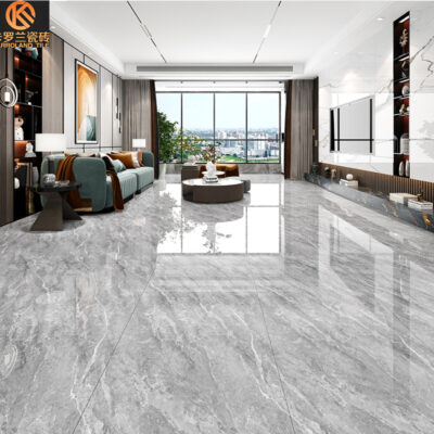 Phật Sơn 750X1500 Phiến Lớn Toàn Thân Đá Cẩm Thạch Màu Xám Ngói Phòng Khách Chống Trơn Trượt Sàn Nhẹ Sang Trọng Gạch Nền Tường