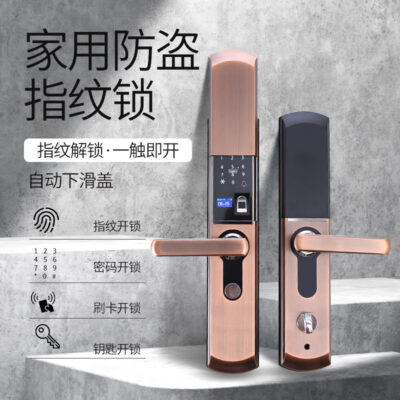 Nguồn hãng sản xuất khóa cửa chống trộm khóa thông minh khóa cửa căn hộ khách sạn khóa kết hợp khóa nhà nắp trượt tự động khóa vân tay
