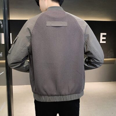 20220521 Áo khoác bóng chày nam mùa xuân Áo khoác cardigan dệt kim giản dị phong cách Hàn Quốc cho nam