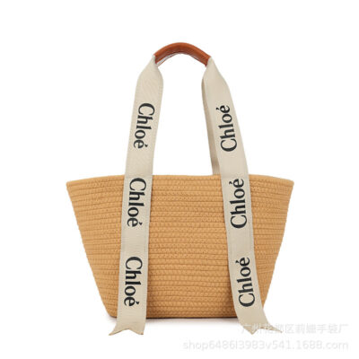 Túi dệt dây cotton thời trang mới dành cho nữ, túi du lịch đi biển