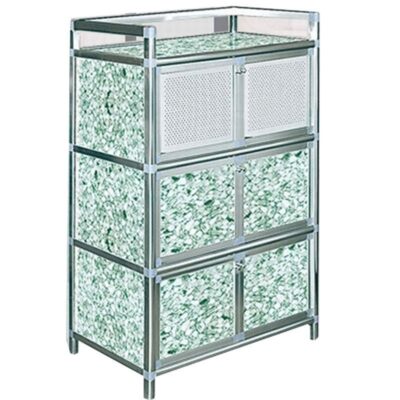 Nhà bếp đắt tiền nhà bếp dày tủ bếp tủ nhiều tầng để đồ thép không gỉ nhỏ tủ búp phê sức chứa lớn tầng bền