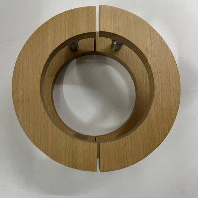 Tay nắm cửa bằng gỗ chắc chắn bằng gỗ nguyên bản tay nắm cửa bằng gỗ tối giản hiện đại cửa hàng quần áo kéo đẩy tay vịn cửa hình vòng cung