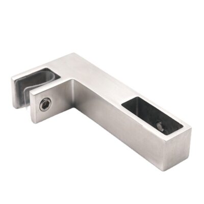 Nhà máy trực tiếp bán buôn thép không gỉ 304 hình chữ T kẹp thanh kẹp hình chữ T đầu nối ống vuông phòng tắm phụ kiện cửa kính