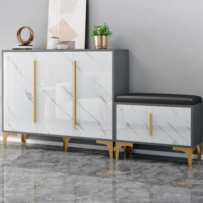 Tủ giày cửa nhà dung tích lớn cất tủ khóa Châu Âu sang trọng lối vào tủ tiết kiệm giá giày phòng khách