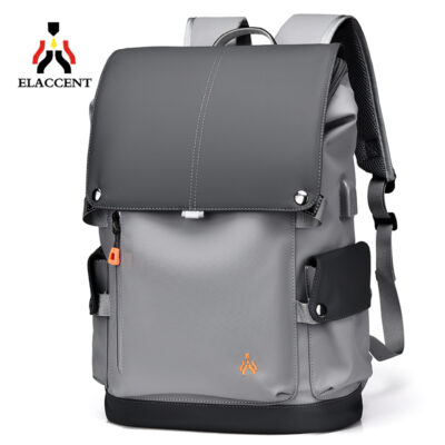 2023 màu sắc mới tương phản ba lô nam máy tính công suất lớn ba lô du lịch nam học sinh trung học cơ sở sinh viên đại học cặp đi học