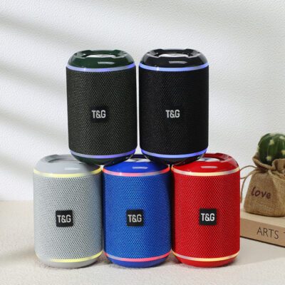 TG291 Loa Bluetooth Di Động Hình Trụ Mini Ngoài Trời Có Đèn Và Dây Buộc Phòng Tắm Tại Nhà Loa Siêu Trầm