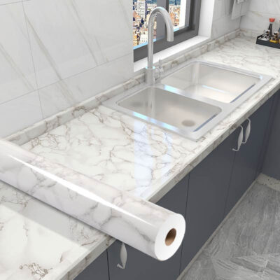 Mặt Bếp Màng Bảo Vệ Dày 10 M Bếp Dán Tủ Bếp Máy Tính Để Bàn Đá Cẩm Thạch Giấy Dán Tường Tự Dính Bán Buôn