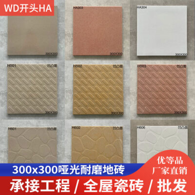 Quảng Đông Phật Sơn 300x300 phòng khách nhà bếp gạch lát sàn chống trượt trong nhà nhà máy kỹ thuật gạch chịu mài mòn gạch một cửa