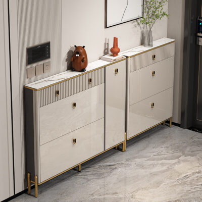 Đẹp sang trọng đá phiến tủ giày siêu mỏng cửa nhà đổ tủ giày rất nhỏ hẹp phần mỏng cửa căn hộ nhỏ phía sau bán buôn mới